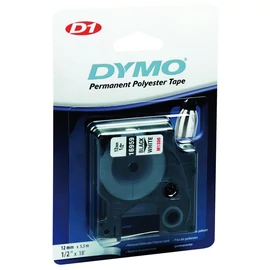 DYMO címke LM D1 poli, 12mm, fekete betű / fehér alap, S0718210, 18483, 18764, S0718060