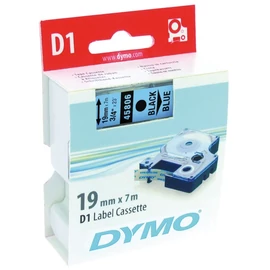 DYMO címke LM D1 alap, 19mm, fekete betű / kék alap