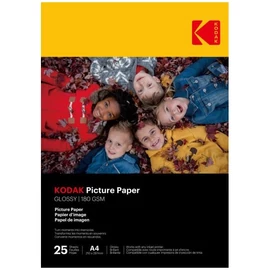 KODAK Picture fotópapír - High Gloss 180g, A4, 21x29,7cm, 25db