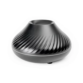 PLATINET Párologtató + Illatosító, aroma diffúzor, Láng hatású, Ultrahangos, 130ml,  ajándék Levendulás olajjal, fekete