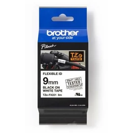 Brother TZe-FX221 9 mm széles 8m hosszú szalagkazetta