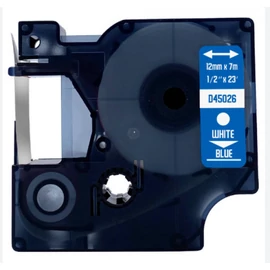 Utángyártott DYMO D1 45026 12mm x 7 m kék-fekete
