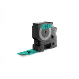 Utángyártott DYMO D1 D53719 24mm x 7m zöld-fekete #S0720990