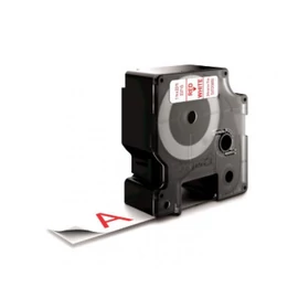 Utángyártott DYMO D1 D53715 24mm x 7m fehér-piros #S0720950