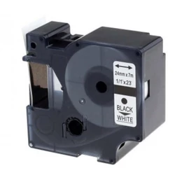 Utángyártott DYMO D1 D53713 24mm x 7m fehér-fekete #S0720930
