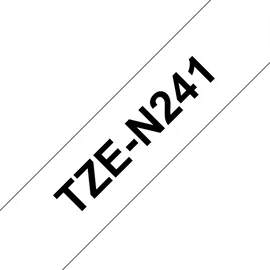 BROTHER szalag TZe-N241, Fehér alapon Fekete, Nem laminált, 18mm  0.7", 8 méter