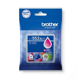 BROTHER Tintapatron LC552XLM,  Szuper nagy töltetű - 1500 oldal, Magenta