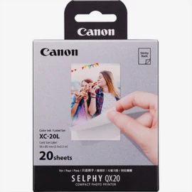 CANON Fotópapír + Tinta, XC-20L, 20db 54 x 85mm, QX20