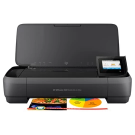 HP Tintasugaras MFP NY/M/S Officejet 250 mobil, USB/Wi-Fi, A4, 10lap/perc(FF;ISO), Hordozható, Akku