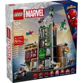 LEGO® | Marvel Pókember vs. Oscorp, szuperhős építőkészlet gyerekeknek 76324
