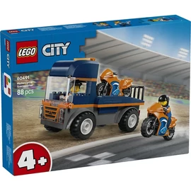 LEGO® City Motorszállító jármű és 2 minifigura 60491