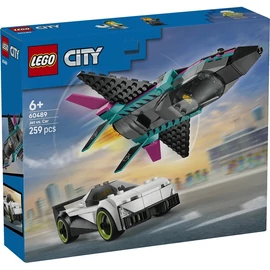 LEGO® City Repülő vs. autó – Játékautók és repülőgép játékkészlet 60489