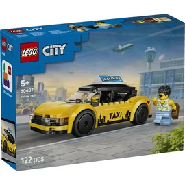 LEGO® City Sárga taxi – Modellautókészlet 2 minifigurával 60487