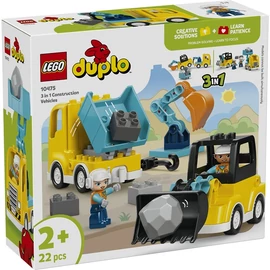 LEGO® DUPLO® Városi kalandok 3 az 1-ben építési munkagépek játékok 10475