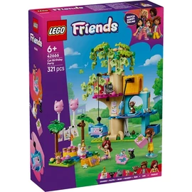 LEGO® Friends Születésnapi cicazsúr és lombház cicáknak, játék építőkészlet 42666