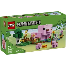 LEGO® Minecraft® A kismalac háza, állatos gamer-építőjáték gyerekeknek 21268