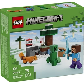 LEGO® Minecraft® Steve tajgai kalandjai, gamerajándék 21583