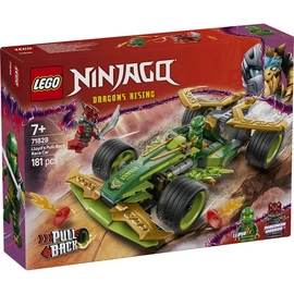 LEGO® NINJAGO® Lloyd hátrahúzhatós versenyautója, történetmesélős játékszett 71828