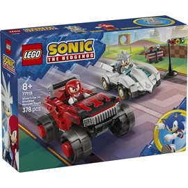 LEGO® Sonic the Hedgehog™ Silver autója Knuckles monster truckja ellen 77118