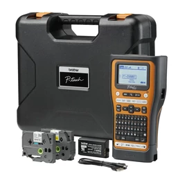 Brother BROTHER Címkéző PT-E560BTVP, QWERTY billentyűzet, TZe szalag: 3,5-24mm, (tölthető akku, hordtáska, tze szalag készlet) címkenyomtató