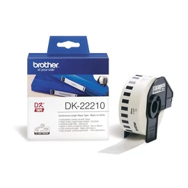 Brother DK-22210 folytonos szalagcímke 29mm x 30,48m öntapadós White címkenyomtató szalag
