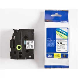 Brother TZE-261 laminált P-touch szalag (36mm) Black on White - 8m címkenyomtató szalag