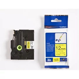 Brother TZE-FX631 laminált P-touch flexibilis szalag (12mm) Black on Yellow - 8m címkenyomtató szalag