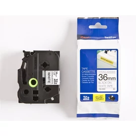 Brother TZE-S261 laminált P-touch szalag (36mm) Black on White - 8m címkenyomtató szalag