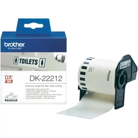Brother DK-22212 folytonos szalagcímke 62mm x 15,24m öntapadós White címkenyomtató szalag