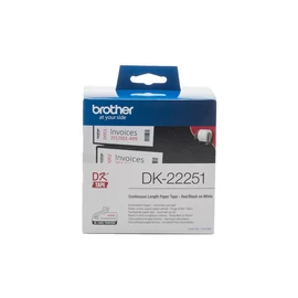 Brother DK-22251 folytonos szalagcímke 62mm x 15,24m öntapadós White címkenyomtató szalag