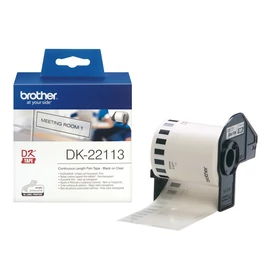 Brother DK-22113 folytonos szalagcímke 62mm x 15,24m öntapadós Clear címkenyomtató szalag