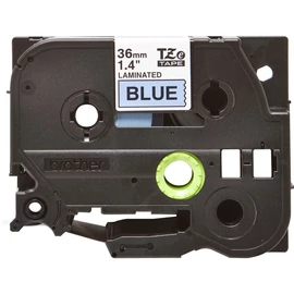 Brother TZe-561 laminált P-touch szalag (36mm) Black on Blue - 8m címkenyomtató szalag