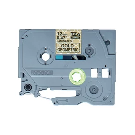 Brother TZe-MPGG31 laminált P-touch szalag (12mm) Black on Gold Mint - 4m címkenyomtató szalag