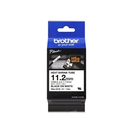 Brother HSE-231E P-Touch 11,2mm Black on White zsugorcsöves címkenyomtató szalag