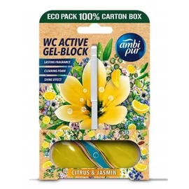WC tisztító blokk, 45 g, AMBI PUR, citrus és jázmin