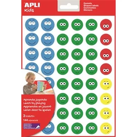 Matrica, emoji, APLI Kids "Stickers", boldog arcok