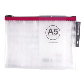 Rendszerező tasak, cipzáras, A5, APLI, vegyes színek