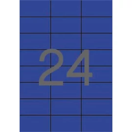 Etikett, 70x37 mm, színes, APLI, kék, 480 etikett/csomag