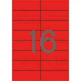 Etikett, 105x37 mm, színes, APLI, piros, 320 etikett/csomag