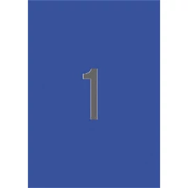 Etikett, 210x297 mm, színes, APLI, kék, 20 etikett/csomag