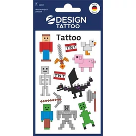 Matrica, tetoválás, 1 ív, 76x120 mm, AVERY ZWECKFORM, "Z-Design No.56771",  Pixel formák