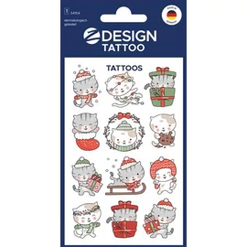 Matrica, tetoválás, 1 ív, 76x120 mm, AVERY ZWECKFORM, "Z-Design No.54154",  cica