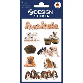 Matrica, papír,  3 ív, 76x120 mm, AVERY ZWECKFORM, "Z-Design No.55972", kölyök kutyák