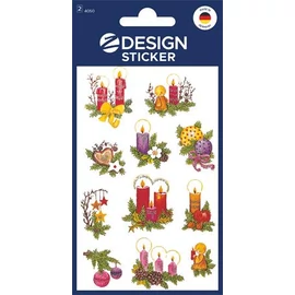 Matrica, papír, 2 ív, 76x120 mm, AVERY ZWECKFORM, "Z-Design No.4050", díszes fenyőágak