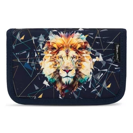 Tolltartó, klapnis, cipzáras, BELMIL "Lion", fekete, oroszlán