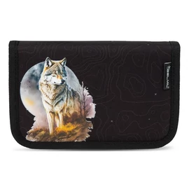 Tolltartó, klapnis, cipzáras, BELMIL "Moonless Night", fekete, farkas