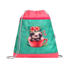 Tornazsák, BELMIL "Cute sloth", zöld-rózsaszín, lajhár