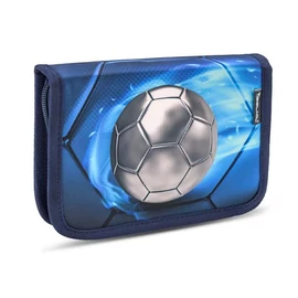 Tolltartó, klapnis, cipzáras, BELMIL "Football 4", kék, foci