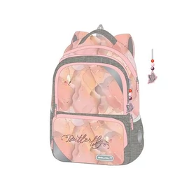 Iskolatáska, cipzáras, BELMIL "Maxi Packspecial T-Shinning Butterfly", pillangó
