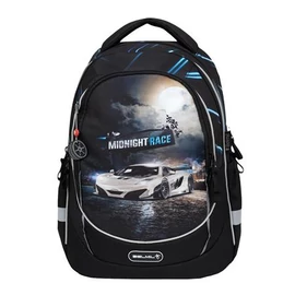 Iskolatáska, cipzáras, BELMIL "Leisure Plus Midnight Turbo", versenyautó